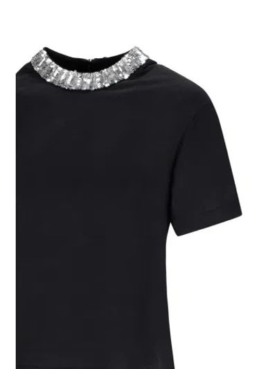 Valentino Short-sleeved T-shirt In Black