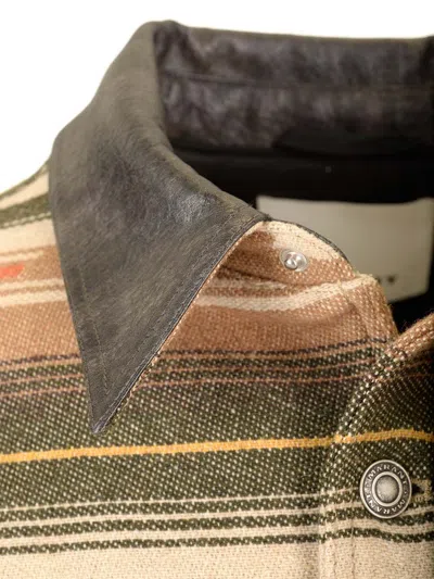 Isabel Marant Dalton Wool Blend Shirt Jacket In Beige