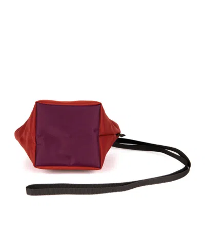 Herve Chapelier Zippered Crossbody Bag In Red