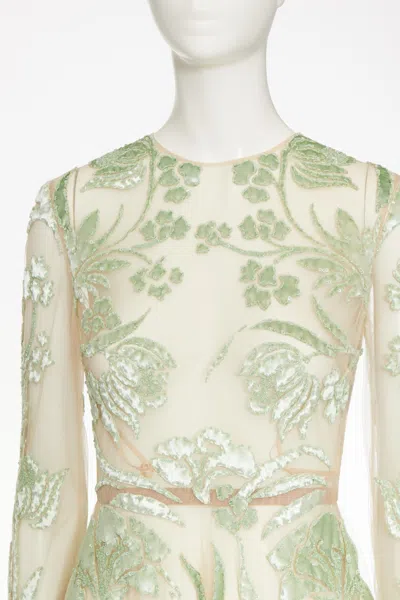 Valentino Long-sleeved Dress In White