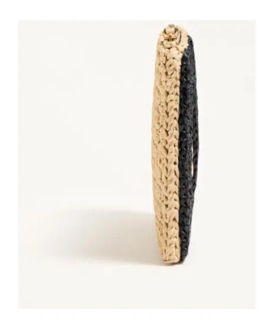 Valentino Clutch Viva Superstar In Rafia  Donna In Black