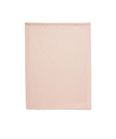 Valentino Monogram Silk Blend Scarf In 0lz Rose Mist