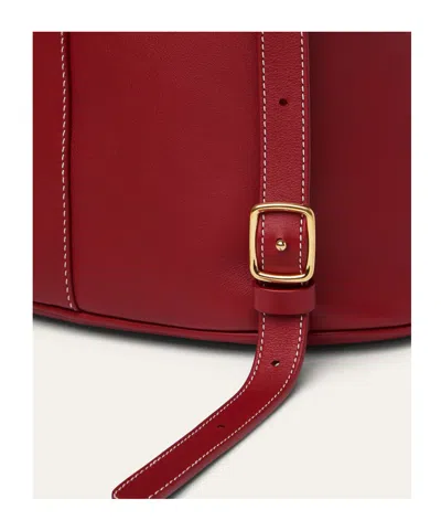 Loro Piana Extra Drawstring Backpack In Frozen Red Currant Color/sun Gold