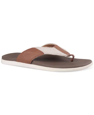 Club Room Men's Ralstonn Slip-on Thong Sandals, Exclusively At Macy's In Hummus