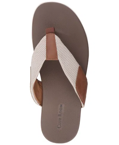 Club Room Men's Ralstonn Slip-on Thong Sandals, Exclusively At Macy's In Hummus