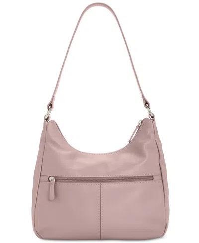 Giani Bernini Nappa Leather Hobo Bag, Exclusively At Macy's In Rose,silver
