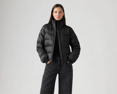 Levi's Polly Packable Down Puffer Jacket In Black