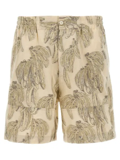 Jacquemus Aloe Bermuda Shorts In Beige