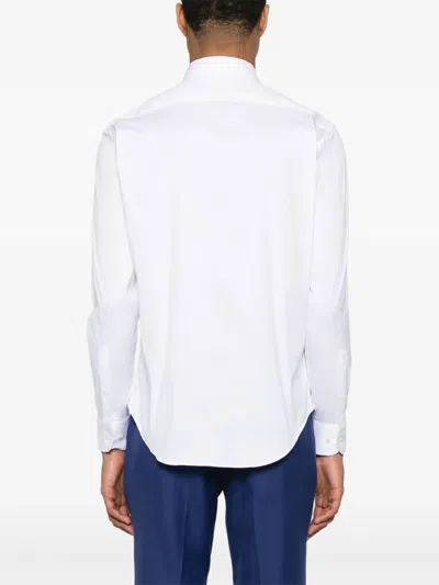 Emporio Armani Shirt Linen Collar Button-down In White