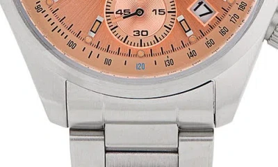 Out Of Order Sporty Chronograph Bracelet Watch, 40mm In Peach