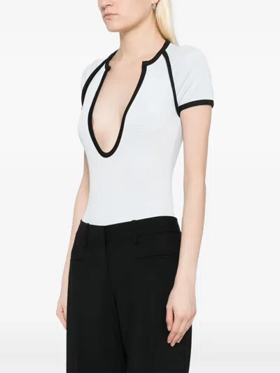 Christopher Esber Concave Bodysuit In Blue