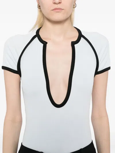 Christopher Esber Concave Bodysuit In Blue