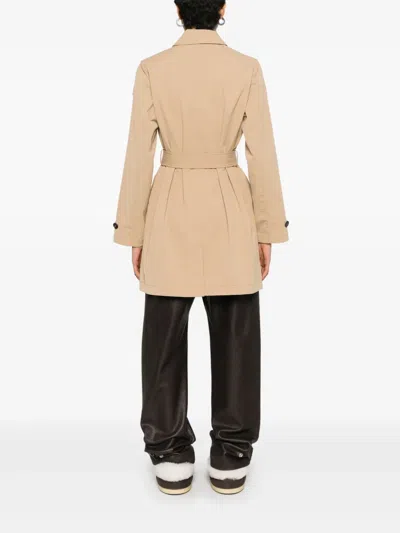 Save The Duck Trench Coat In Beige In Brown