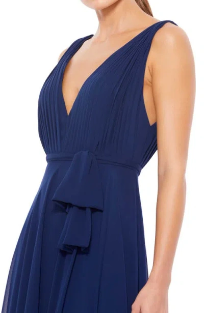 Mac Duggal 55283 Prom Long Sleeveless Formal Dress In Midnight