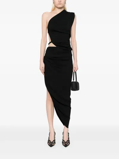 Christopher Esber Crescent Skirt In Black