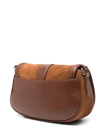 Alexander Mcqueen Mcqueen Mini T-bar Shoulder Bag In Brown