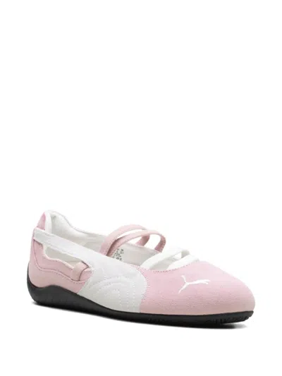Puma Speedcat Leather Ballerina Flats In Pink