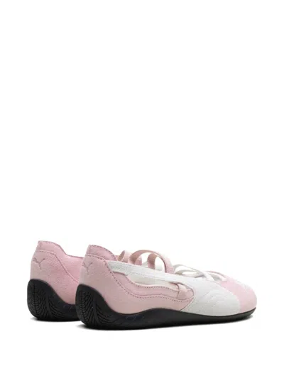 Puma Speedcat Leather Ballerina Flats In Pink