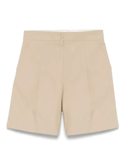 Apc A.p.c. Cotton And Linen Nola Shorts For In Neutrals