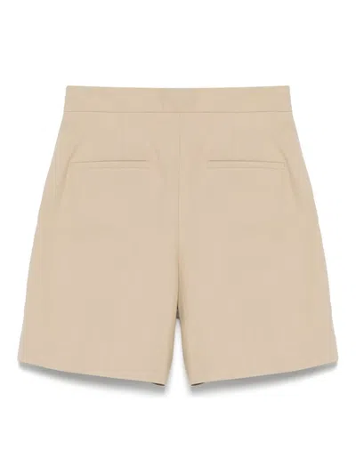 Apc A.p.c. Cotton And Linen Nola Shorts For In Neutrals