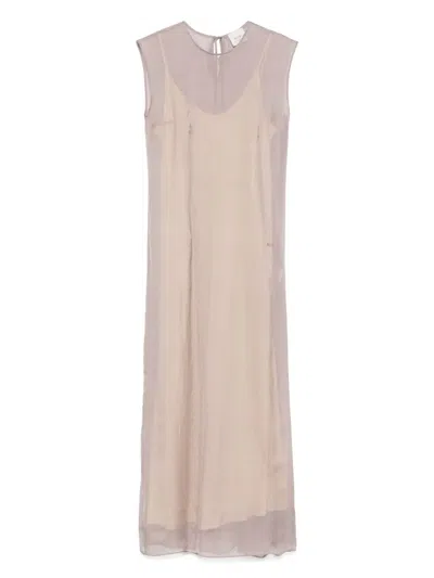 超长雪纺连衣裙