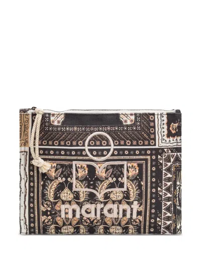 Isabel Marant Netia Clutch Bag In Black