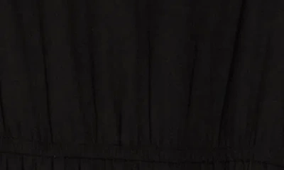 Dr2 By Daniel Rainn Double Ruffle Flutter Sleeve Fit & Flare Dress In Black