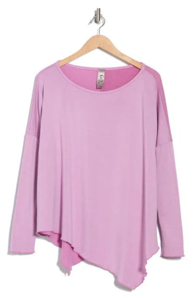 Go Couture Asymmetric Hem Sweater In Crocus