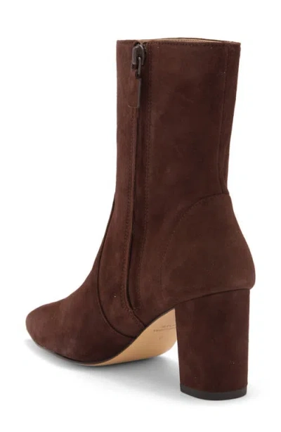 Stuart Weitzman Renegade Block Heel Bootie In Walnut