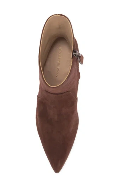 Stuart Weitzman Renegade Block Heel Bootie In Walnut