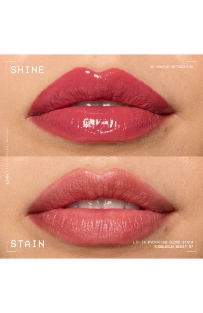 Nyx Professional Makeup Lip I.v. Hydrating Lip Gloss Stain In Bubblegum Burst