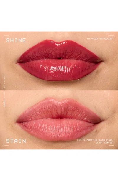 Nyx Professional Makeup Lip I.v. Hydrating Lip Gloss Stain In Blush Rush