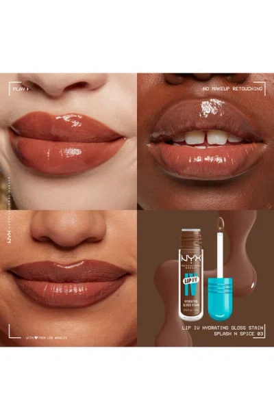 Nyx Professional Makeup Lip I.v. Hydrating Lip Gloss Stain In Splash N Spice
