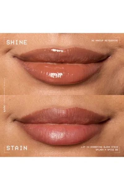 Nyx Professional Makeup Lip I.v. Hydrating Lip Gloss Stain In Splash N Spice