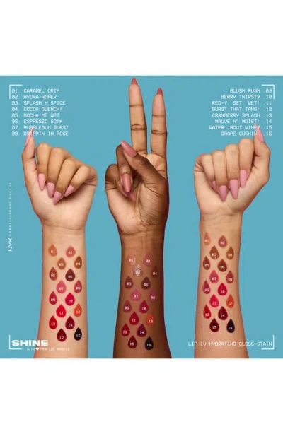 Nyx Professional Makeup Lip I.v. Hydrating Lip Gloss Stain In Splash N Spice