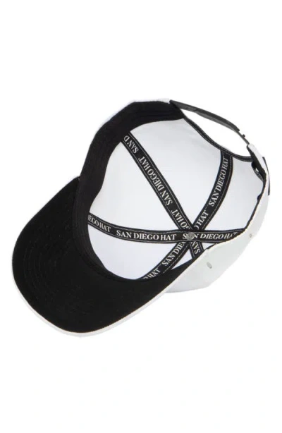 San Diego Hat Tee Side Holder Golf Cap In White