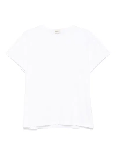 Khaite Devra T-shirt With White Pico In White