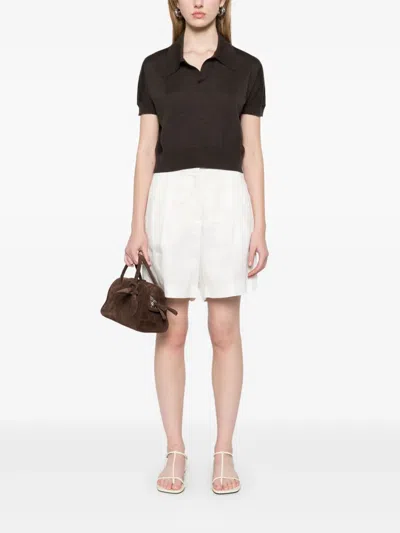 Iris Von Arnim Linen Shorts In White