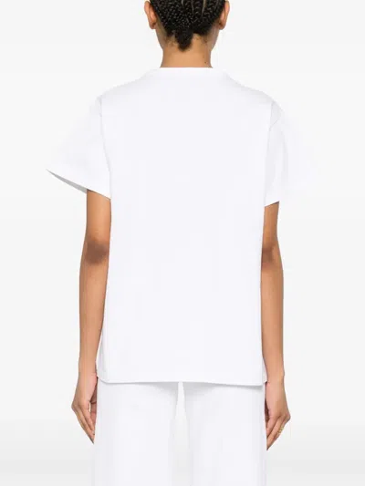 Khaite Devra T-shirt With White Pico In White