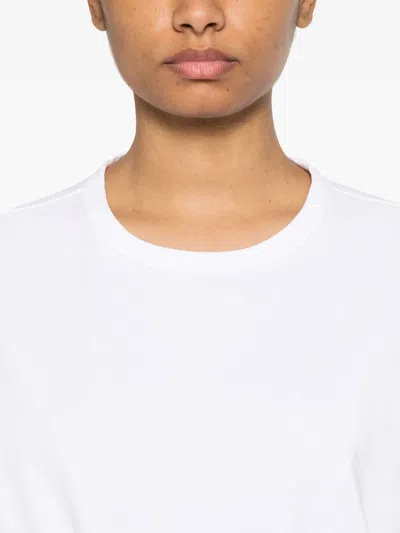 Khaite Devra T-shirt With White Pico In White