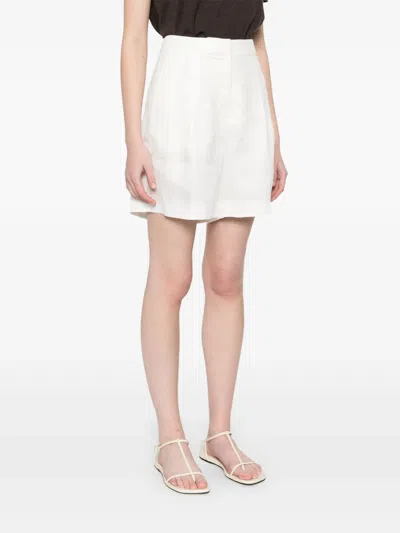 Iris Von Arnim Linen Shorts In White
