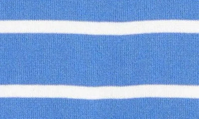 Tahari Asl Mock Neck Sweater Tank In Pacific Blue Ivory