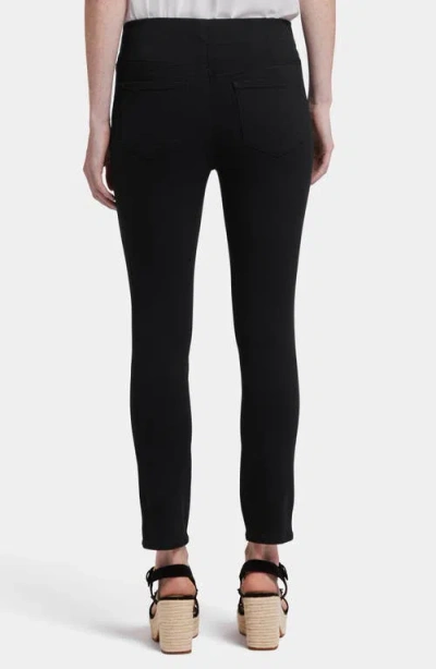 Nydj Ankle Slit Pull-on Jeans In Overdye Black