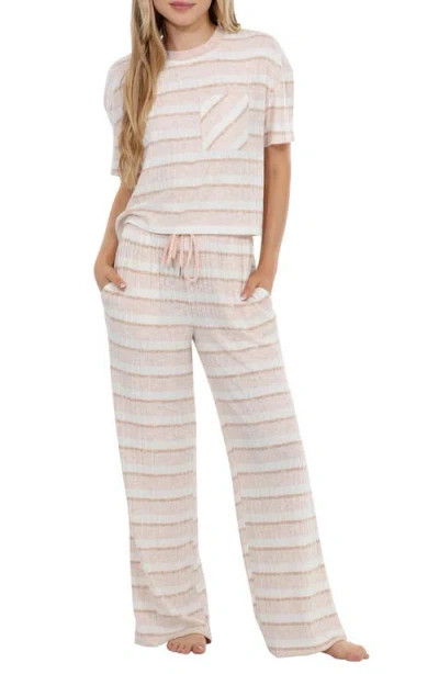 Honeydew Take It Easy Pajamas In Mellow Stripe