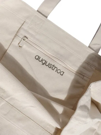Augustnoa Errands Tote Bag In Cream