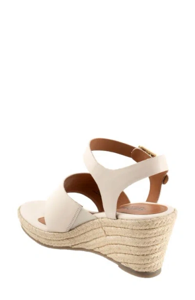 Softwalk ® Hilo Ankle Strap Espadrille Platform Wedge Sandal In Ivory