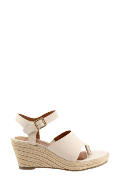 Softwalk ® Hilo Ankle Strap Espadrille Platform Wedge Sandal In Ivory