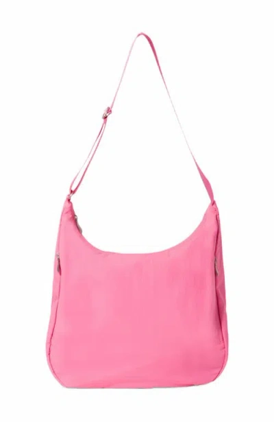 Baggallini Swift Hobo Crossbody In B-lite Bloom Pink
