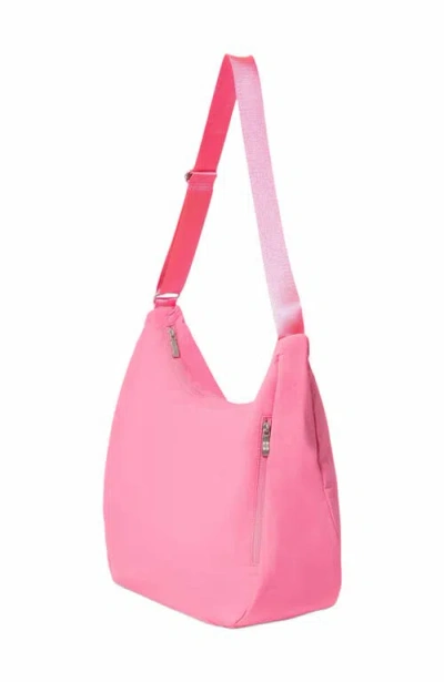 Baggallini Swift Hobo Crossbody In B-lite Bloom Pink