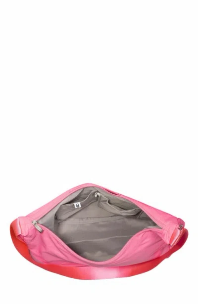 Baggallini Swift Hobo Crossbody In B-lite Bloom Pink